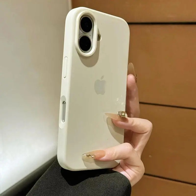 古董白适用iPhone17promax苹果15手机壳液态硅胶16全包防摔14保护17系列新款简约保护套时尚创意防摔防刮