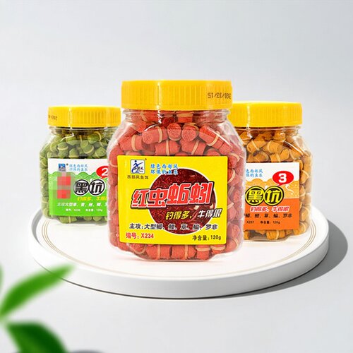 西部风皮筋颗粒红虫蚯蚓鲤鱼钓饵