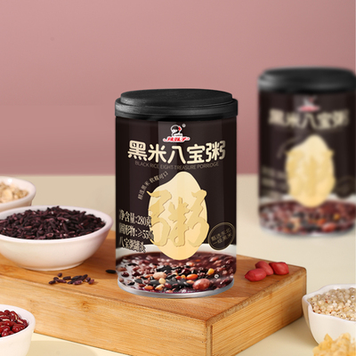 健康即食礼盒湖南特产黑米粥慢炖
