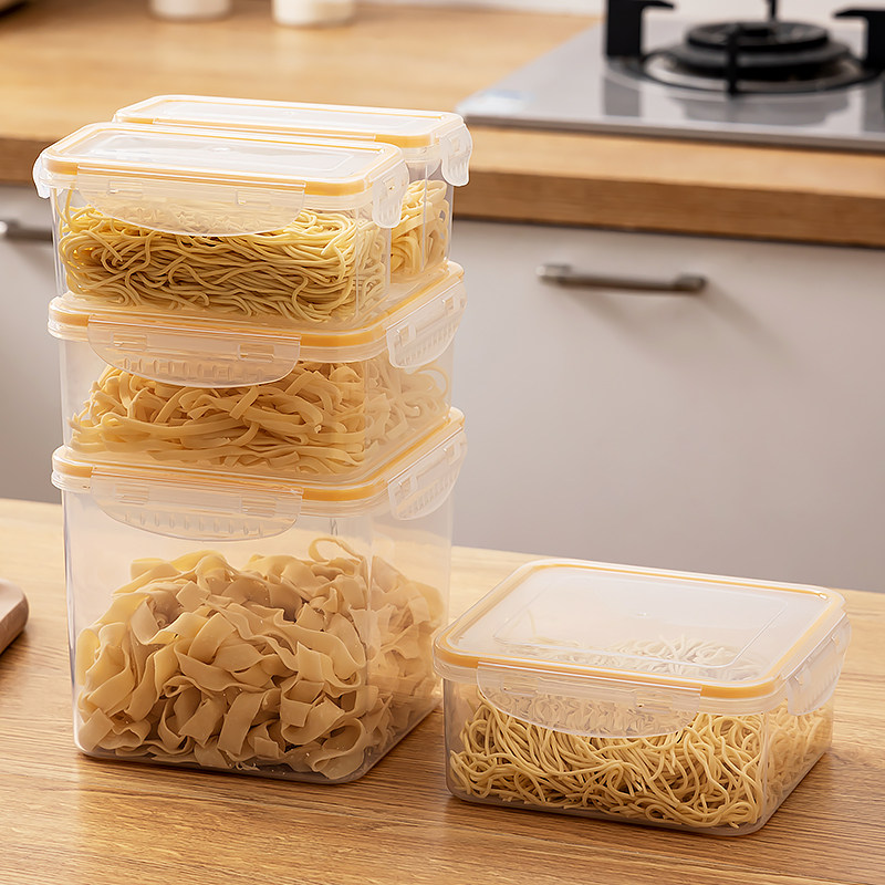 湿面条收纳盒食品级手工拉面储存盒冰箱装面冷藏盒厨房食物保鲜盒,收纳整理,食物收纳盒,淘宝优惠券,粉丝福利购,淘宝优惠卷