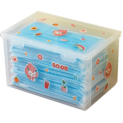 装70个口罩收纳盒大号密封防尘