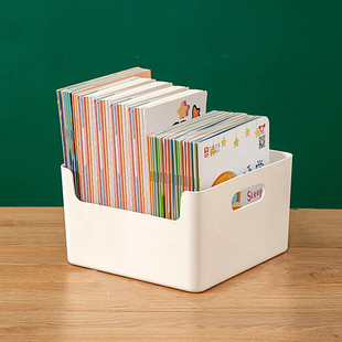 书本收纳神器盒raz牛津树绘本书架桌面A4纸置物架书籍档案储物筐