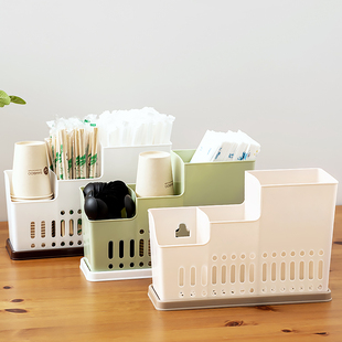 多功能筷子筒桌面筷架商用筷笼餐饮快餐店一次性纸杯子勺子收纳盒