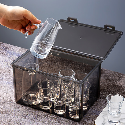 酒杯收纳盒家用酒具白酒杯分酒器