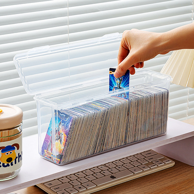 加大卡片收纳盒儿童奥特曼卡牌游戏王带盖宝可梦卡小马宝莉小盒子