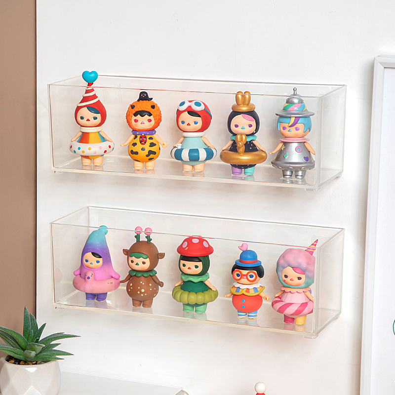 壁挂盲盒收纳展示架挂墙透明