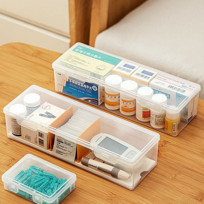 小药箱药物药品收纳盒家用药盒医用血糖仪药剂胰岛素放血糖仪盒子