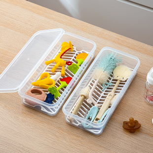 婴儿奶瓶刷收纳盒晾干沥水架清洗放杯子刷专用瓶刷清洗工具置物架