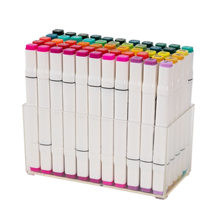 壁挂式马克笔收纳盒透明儿童笔筒彩笔美工铅笔画笔书桌收纳置物架