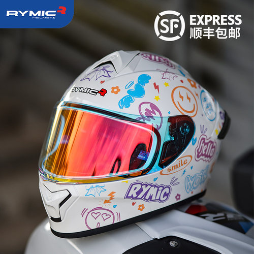 快拆镜片四季带蓝牙耳机槽全盔