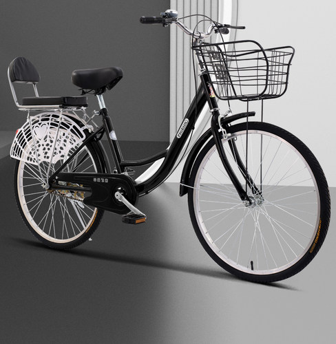 飞鸽通勤车24/26寸中大学生实心胎上班女男式成年轻便淑女自行车