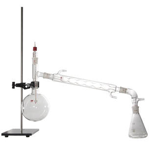 三爱思常压蒸馏装置1000ml单口烧瓶球形冷凝管蒸馏头螺口温度计套管高硼硅耐高温实验器玻璃仪器厂家