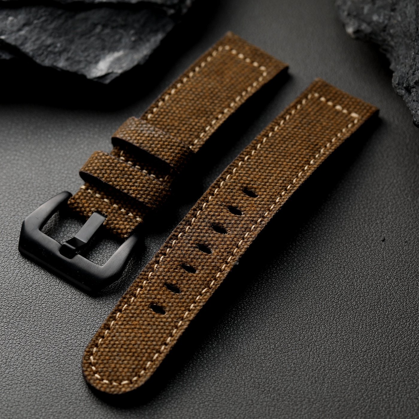 做旧帆布表带20 22 24MM棕色适配胖大海精工帝陀真皮柔软表链复古,手表,配件,淘宝优惠券,粉丝福利购,淘宝优惠卷