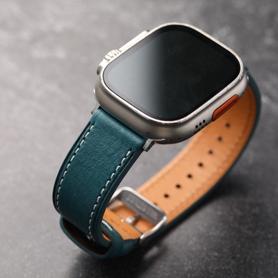 头层牛皮表带适配苹果iwatch