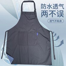 防水薄款 短围裙餐饮工厂厨房家用理发透气罩衣防尘工作服定制 新款