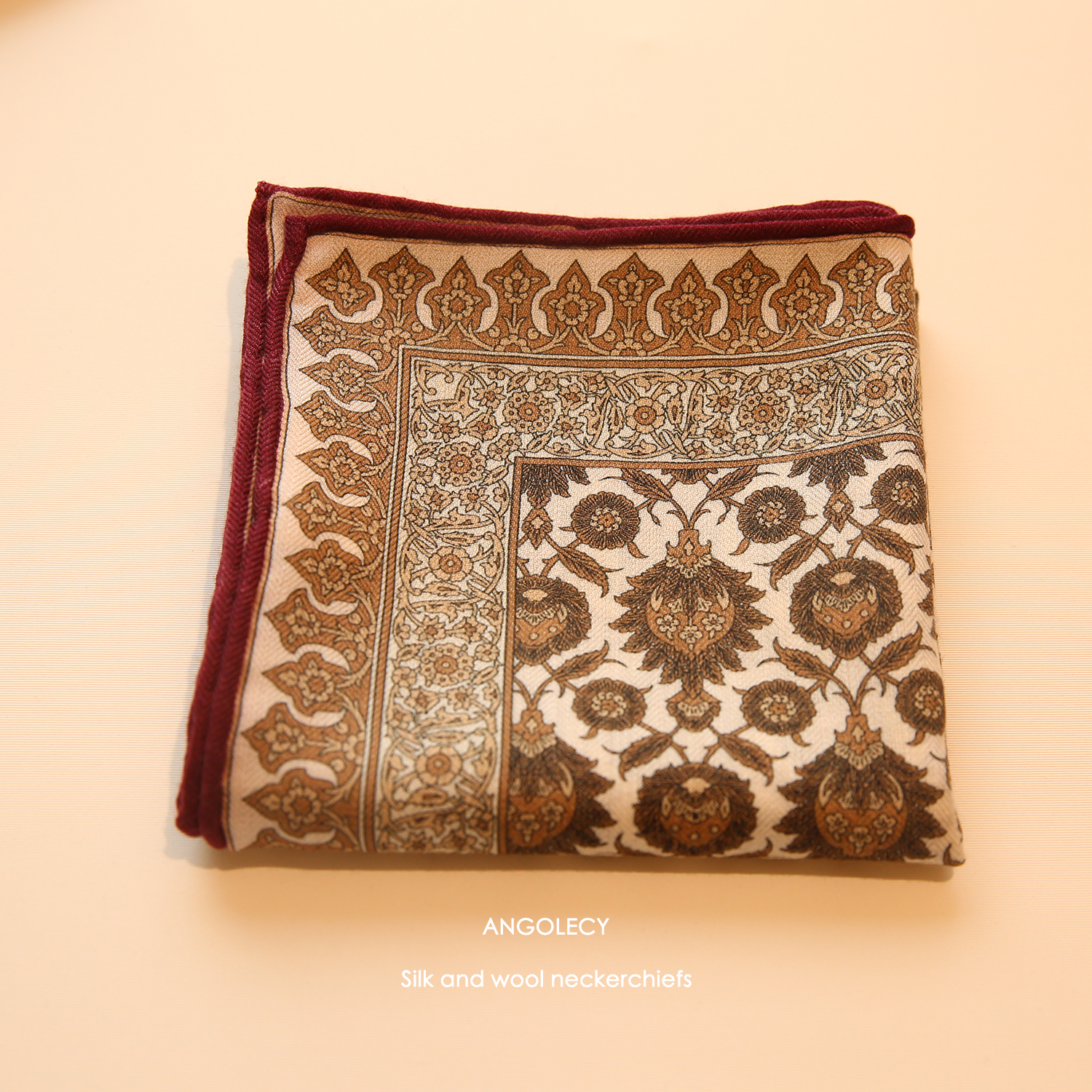 老钱风真丝羊毛围巾女秋冬季百搭高级感丝巾丝毛系脖方巾围脖女