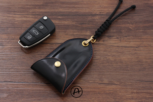 美国HORWEEN马臀皮车钥匙包 无钥匙启动感应车钥匙包宝马奔驰奥迪