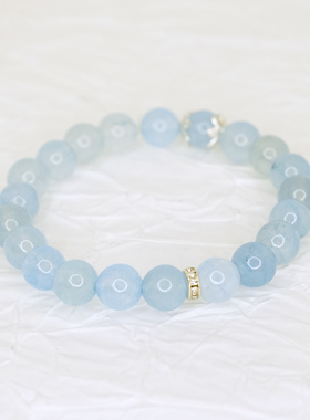 海蓝梦幻石英石手链开学季