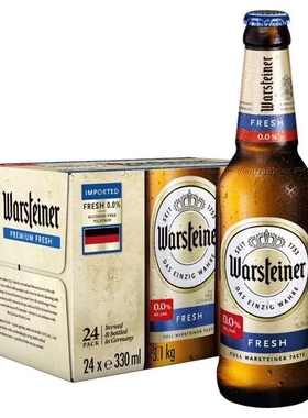 德国进口Warsteiner沃斯坦无醇零度无酒精啤酒330ml*24瓶不含酒精