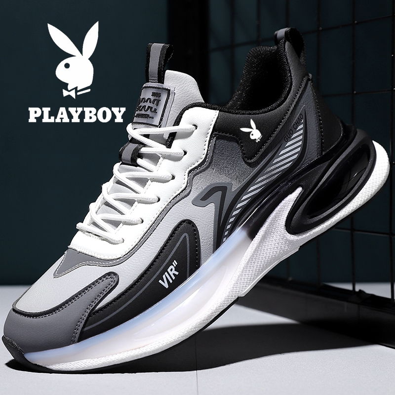花花公子男鞋冬季男士运动鞋新款软底减震防滑跑步鞋休闲鞋