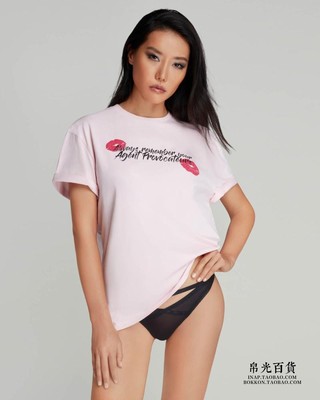 AP睡衣AgentProvocateur T-Shirt 女士夏季短袖t恤纯棉