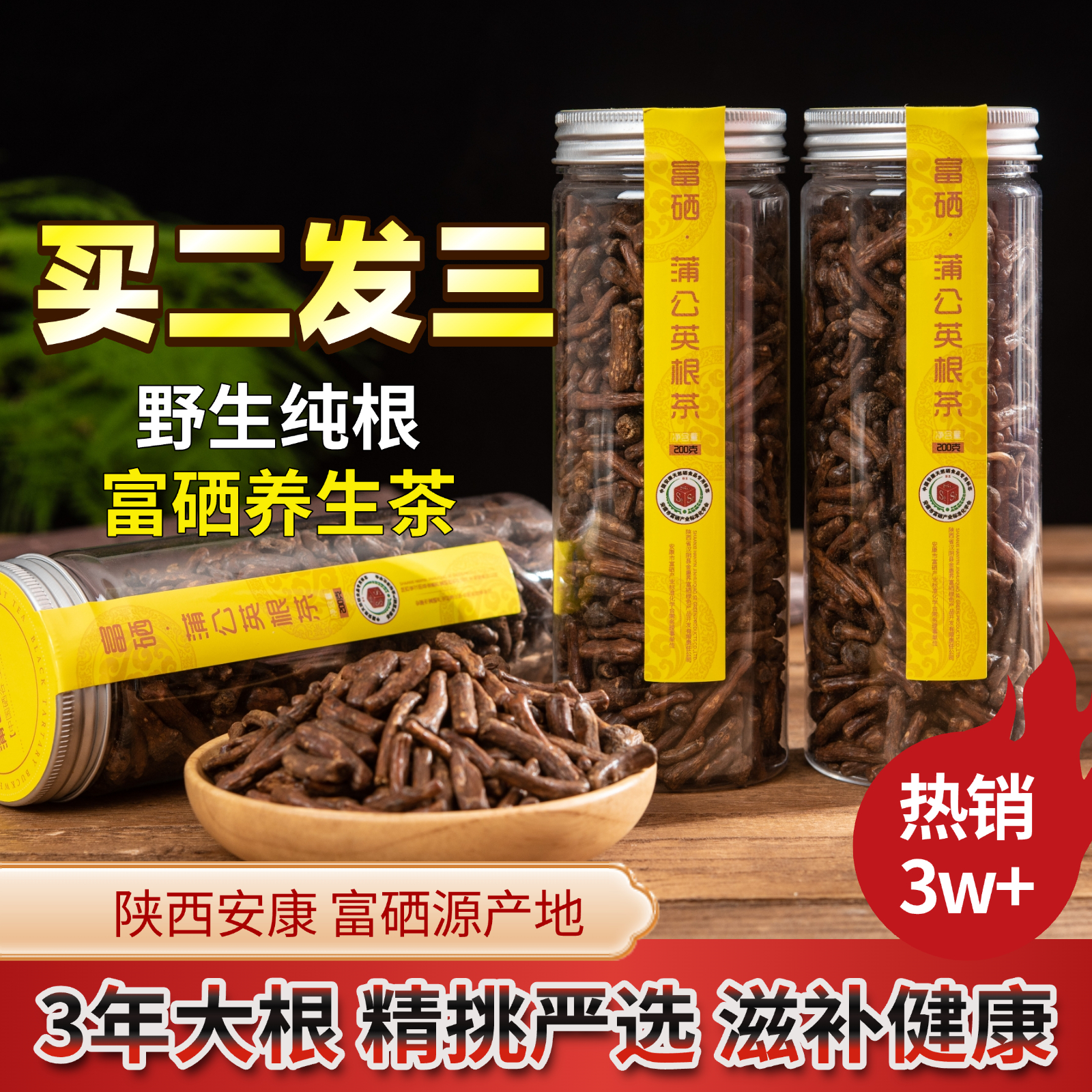 金惠荞富硒干货正品蒲公英根茶