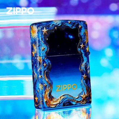 zippo打火机正品 星河幻梦 满天星夜光彩印情人节春节礼物送男友