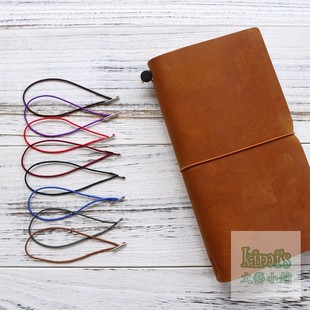 旅行者笔记本封面绑绳圈 TN手帐封皮绑带 金属扣弹力绳皮筋配件