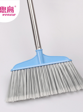 家用不锈钢长柄扫把细密扫把丝可替换扫把头便宜扫地长杆塑料扫帚