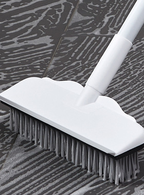 两用卫生间地板刷洗地刷子长柄浴室缝隙刷瓷砖硬毛清洁刷带刮水器