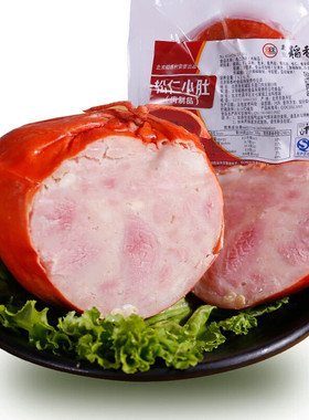 北京三禾稻香村熟食松仁小肚350g真空包装老北京特产酱肉卤味小吃