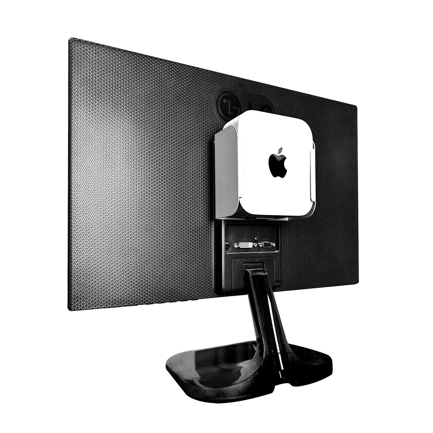 Mac mini M4迷你主机金属支架壁挂桌下显示器背挂散热收纳架金属