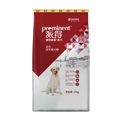 派得狗粮成年期成犬15公斤
