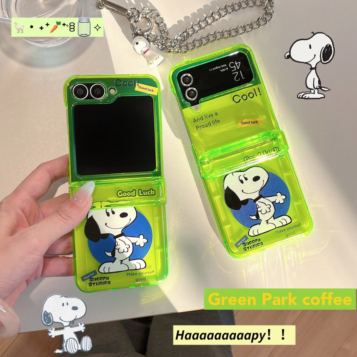 适用三星铰链可爱保护套