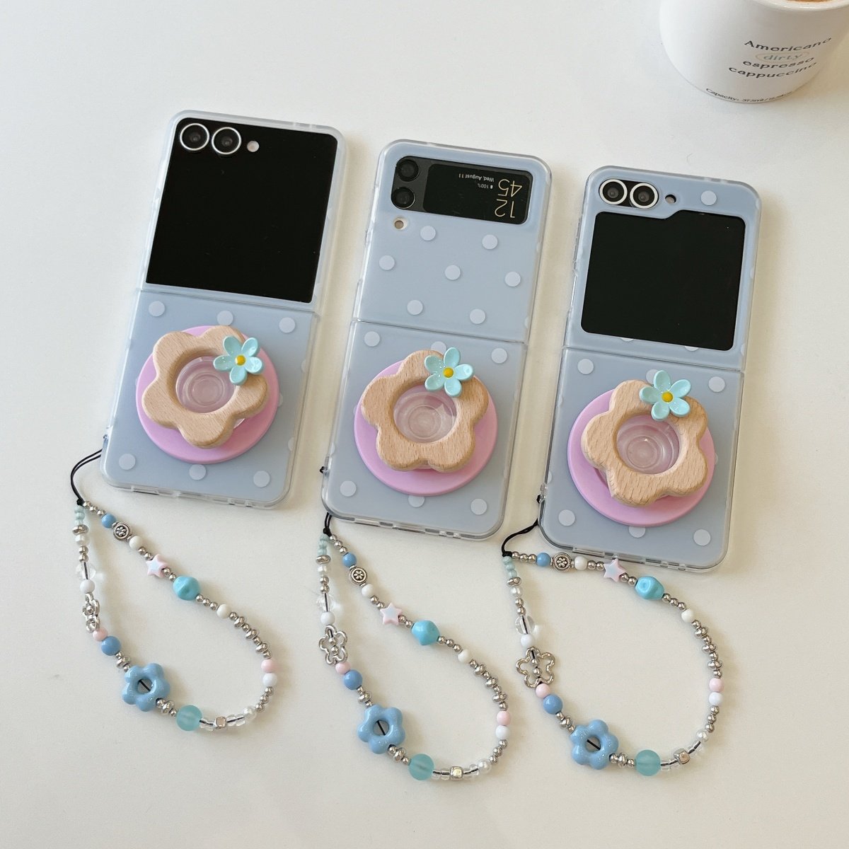 创意立体磁吸木花朵支架适用韩国三星GalaxyZFlip7/6手机壳全包新款zflip7fe折叠屏w24flip翻盖保护套Flip4/3