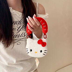 2保护套小米mixflip2手机壳XFlip少女 Pockets 日系可爱毛绒kitty猫手提式 插卡包适用华为PuraX折叠屏全包P50