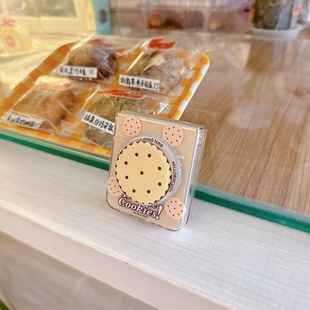 奶黄色饼干支架适用三星ZFlip5 3flip强磁吸壳vivoxflip保护套华为 6折叠屏手机壳w24flip全包防摔oppofindn2