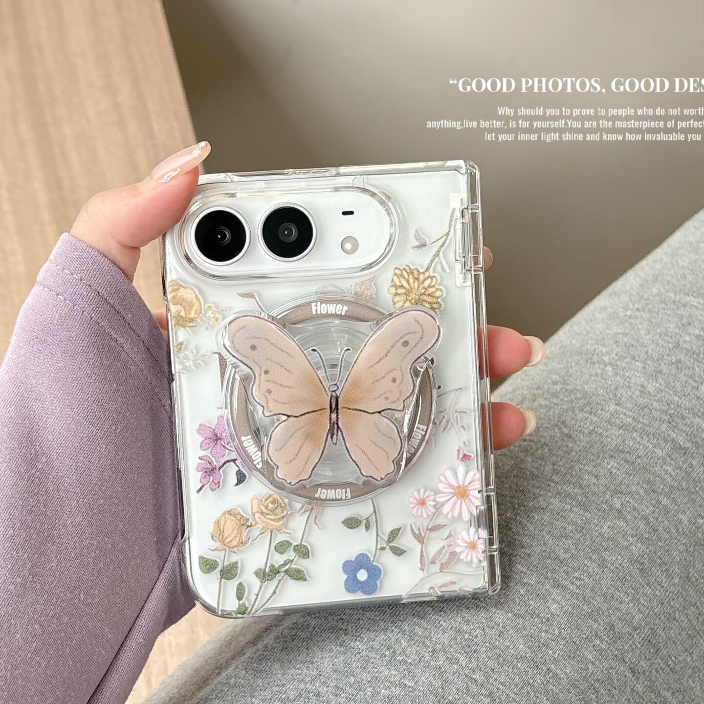 简约磁吸支架防摔全包苹果壳