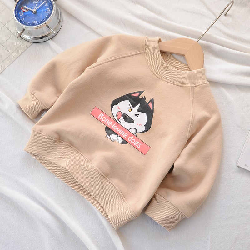 宝宝春季新款薄绒卫衣