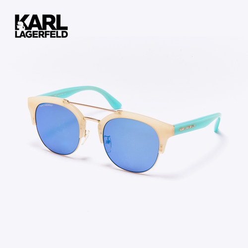 KARLLAGERFELD圆框户外时尚墨镜