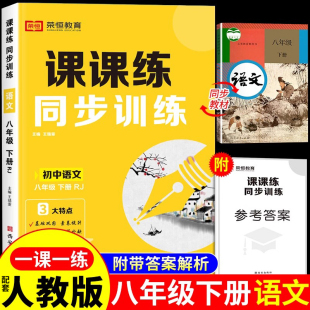 2025八年级下册语文同步训练一课一练配套人教版初二经典课课练高分突破课课通八下基础知识考点跟踪练习册语文必刷题教材全解新版
