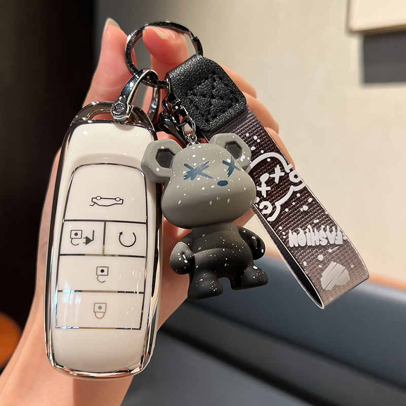 适用广汽22款全新埃安LXPlus智尊/千里/旗舰版AIONLX钥匙包套扣壳