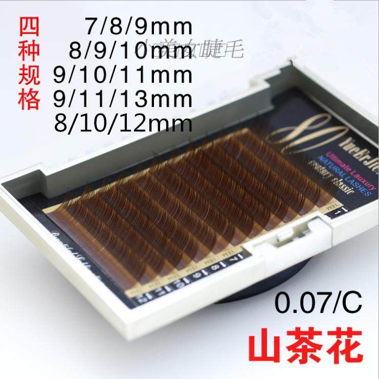 07山茶花睫毛彩色山茶花嫁接睫毛开花嫁接棕色咖啡色焦糖色