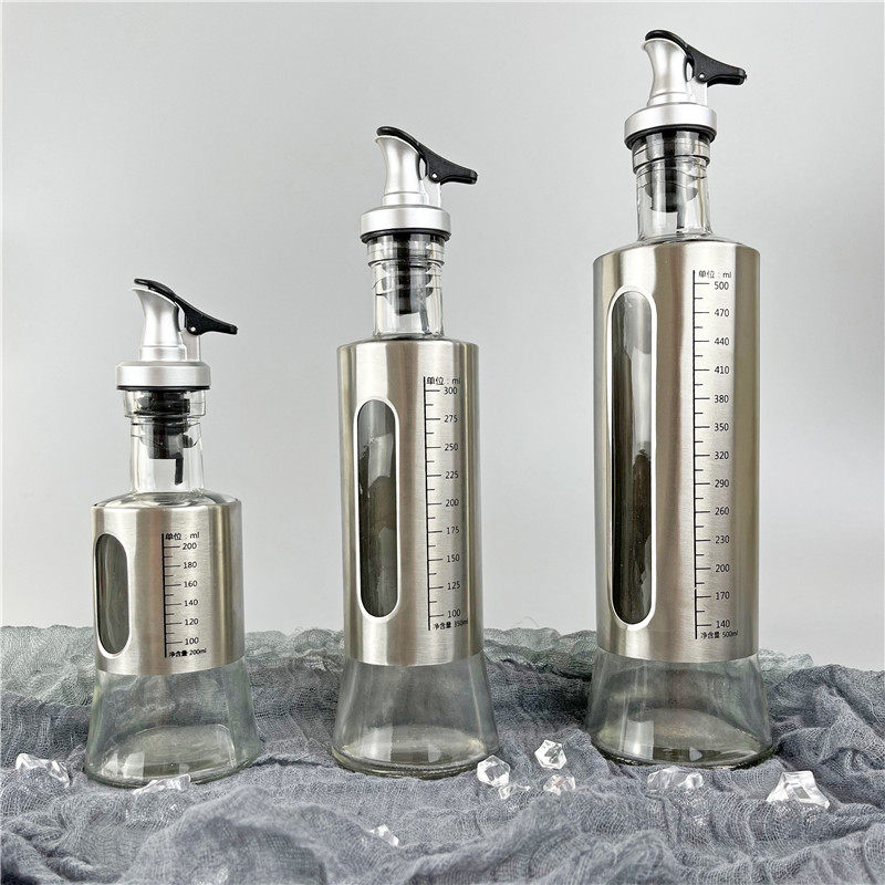 升级款油壶玻璃瓶欧式油瓶家用厨房油罐壶酱油瓶醋瓶调料组合套装