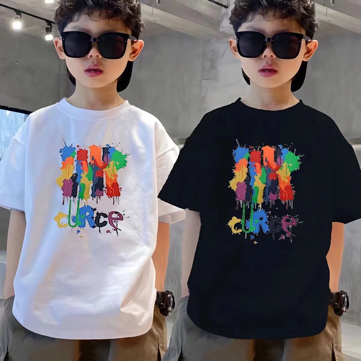 短袖t恤2025新款童装短袖上衣