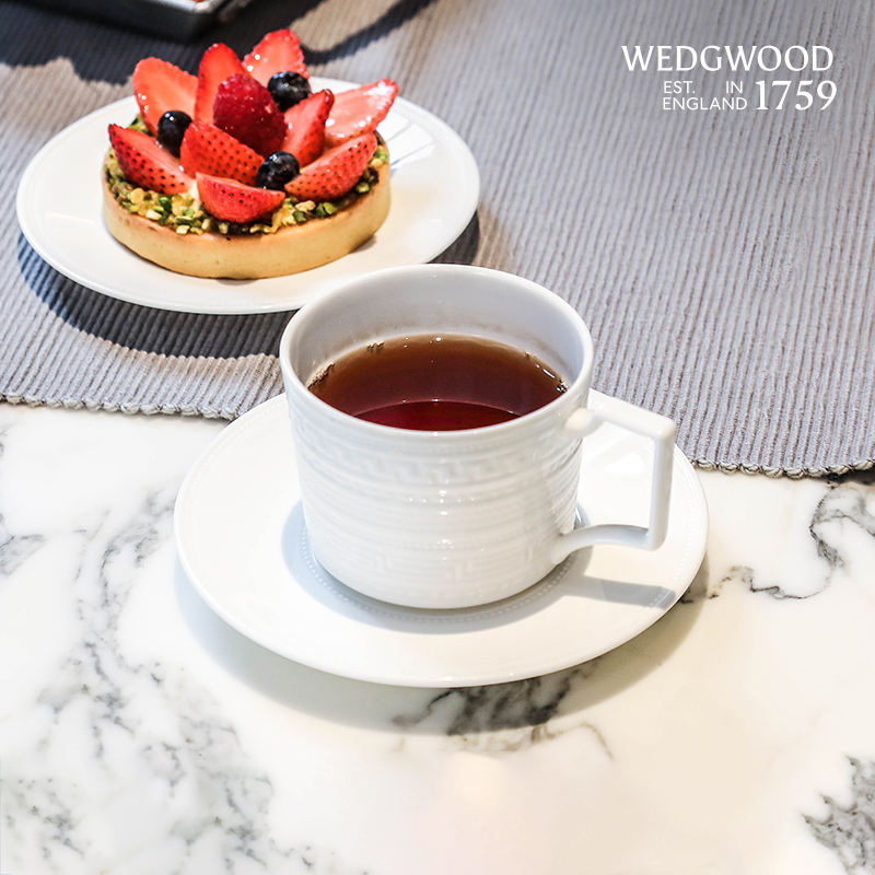 WEDGWOOD威基伍德意大利浮雕杯碟咖啡杯碟骨瓷杯子碟子欧式奢华