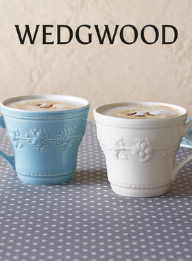 WEDGWOOD威基伍德欢愉假日马克杯水杯陶瓷咖啡杯子礼盒生日礼物