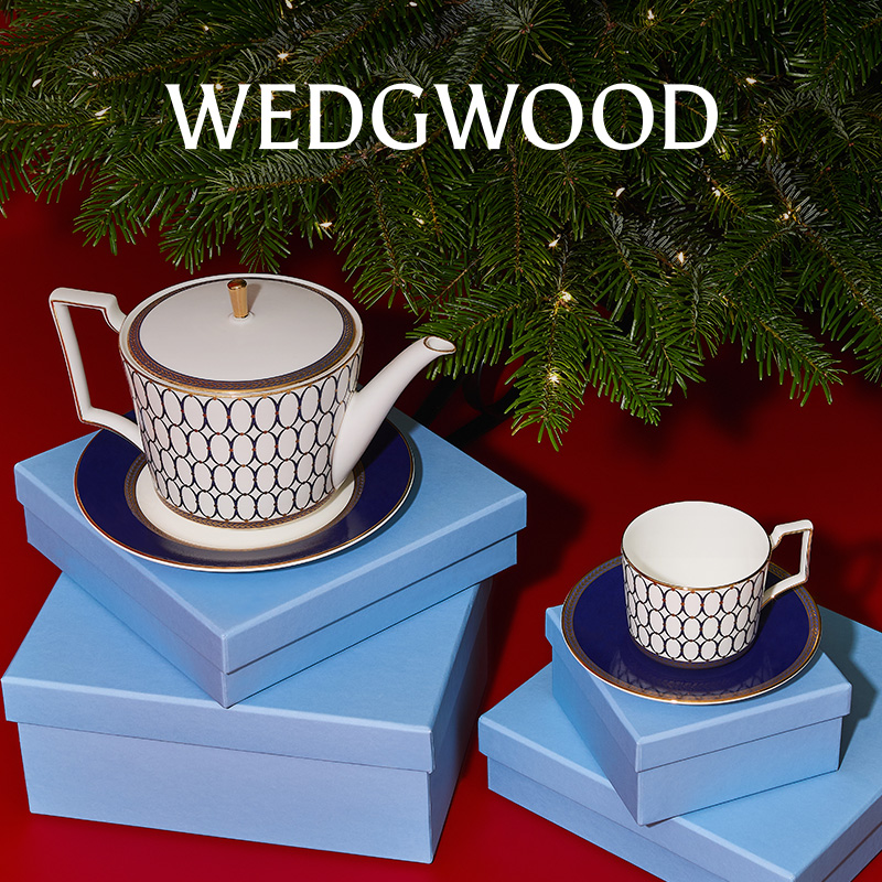 wedgwood金粉年华骨瓷1壶4杯4碟