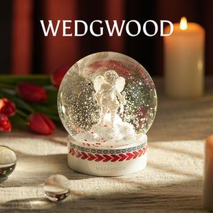 WEDGWOOD威基伍德2024年度限定情人雪花球摆件礼物新年礼 秒杀