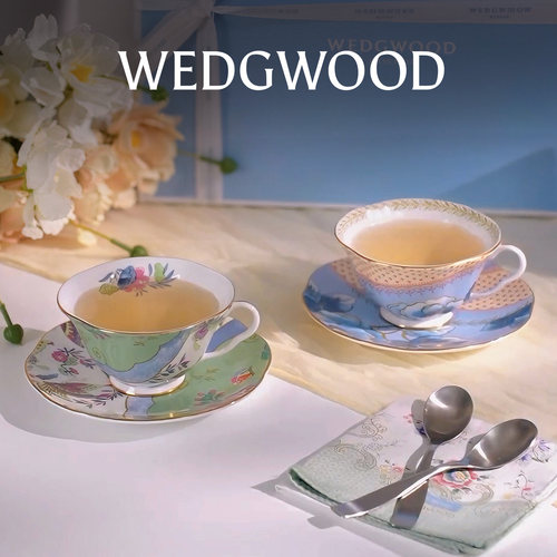 WEDGWOOD花间舞蝶骨瓷2杯2碟